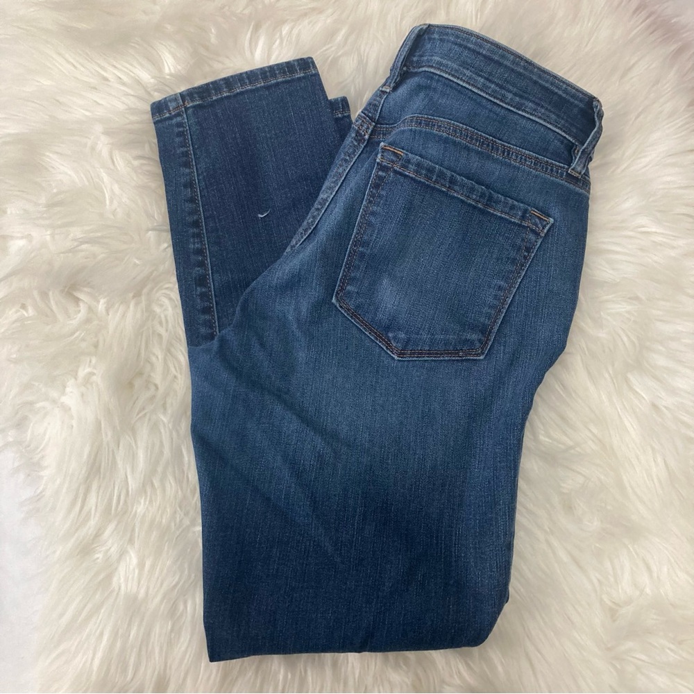 LOFT CURVY SKINNY ANKLE DENIM PANTS - Picture 2 of 9